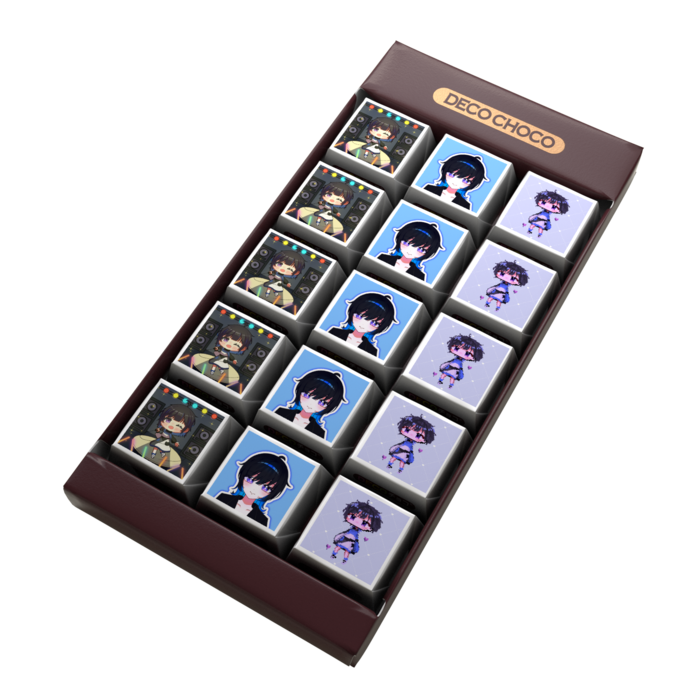 DECOチョコ - 列ごとにデザイン