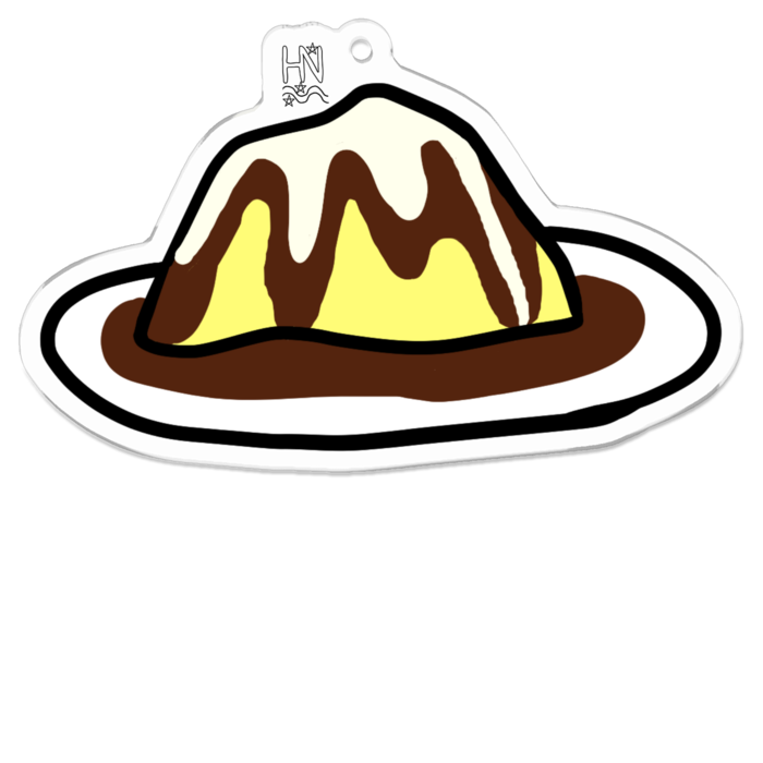 アクリルキーホルダー（コーティング） - 70 x 70 (mm)