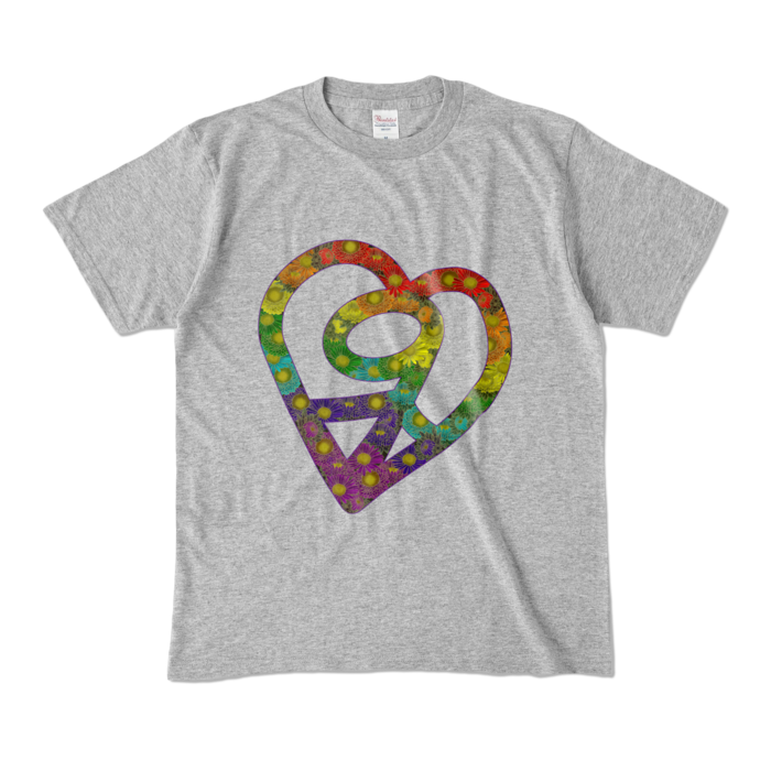 カラーTシャツ - M - 杢グレー (濃色)