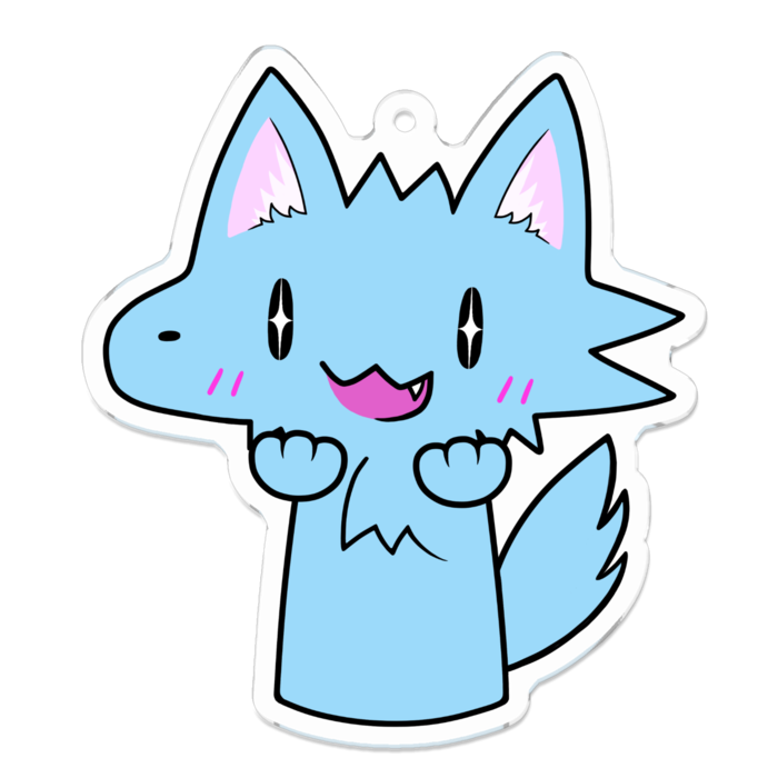 キラキラおおかみくん - 70 x 70 (mm)