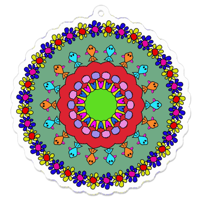 アクリルキーホルダー - 70 x 70 (mm)