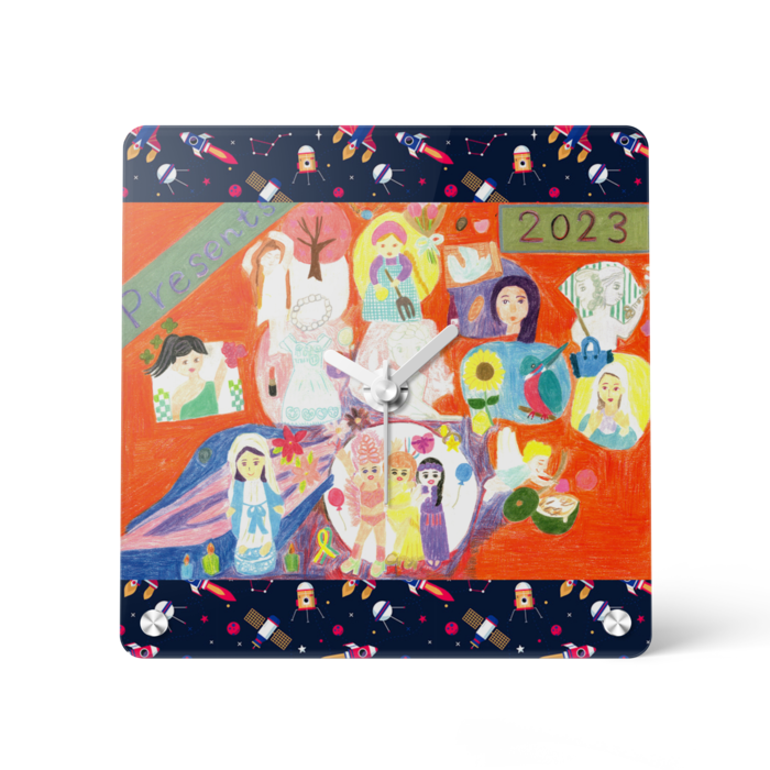 アクリル時計 - 150x150mm