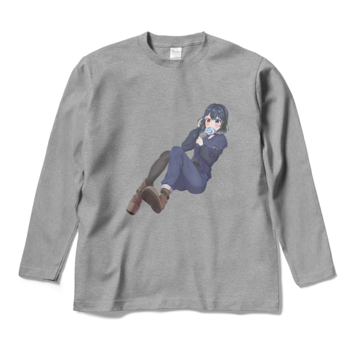 ロングスリーブTシャツ - M - 杢グレー
