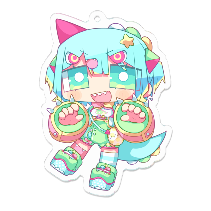 アクリルキーホルダー - 70 x 70 (mm)