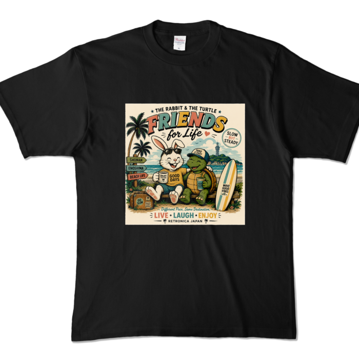 カラーTシャツ - XL - ブラック (濃色)