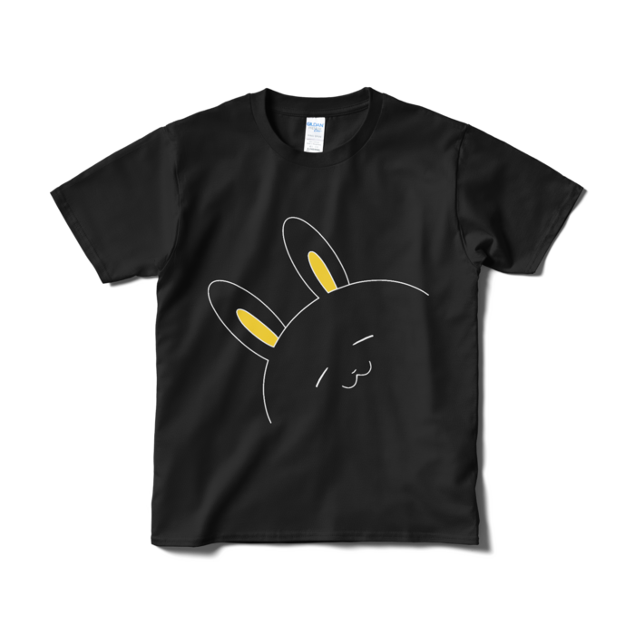 黒うさうさTシャツ(短納期) - S - ブラック