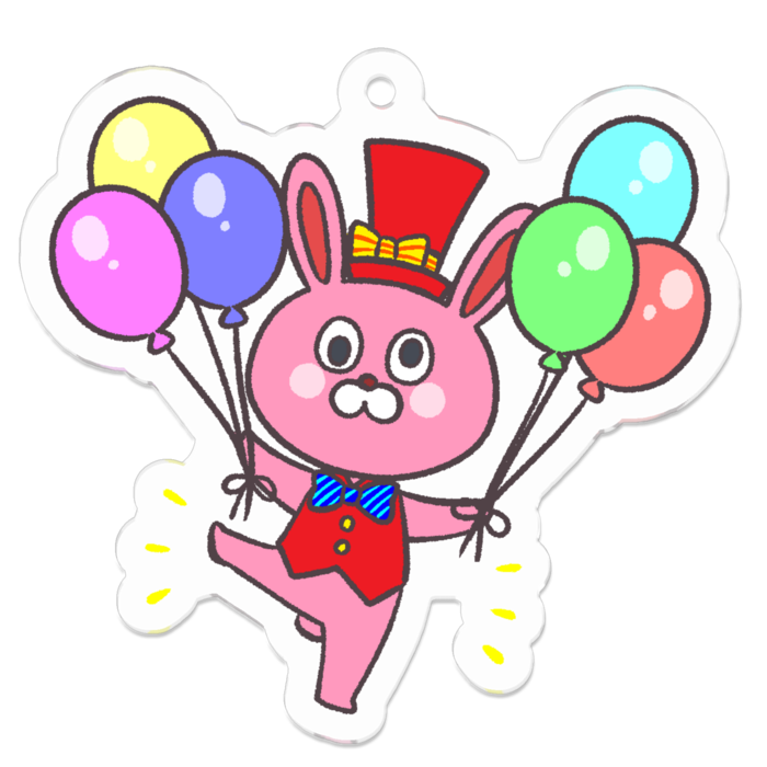 アクリルキーホルダー - 50 x 50 (mm)