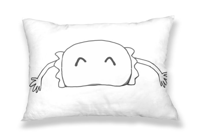 枕カバー - 43x63cm - 片面