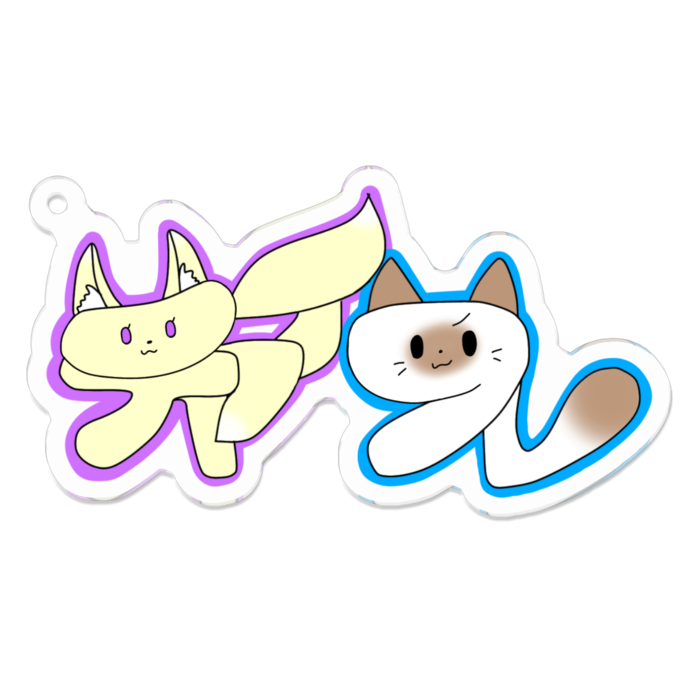 アクリルキーホルダー - 70 x 70 (mm)