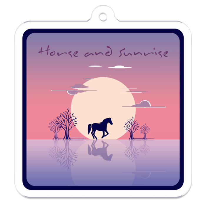 アクリルキーホルダー - 50 x 50 (mm)