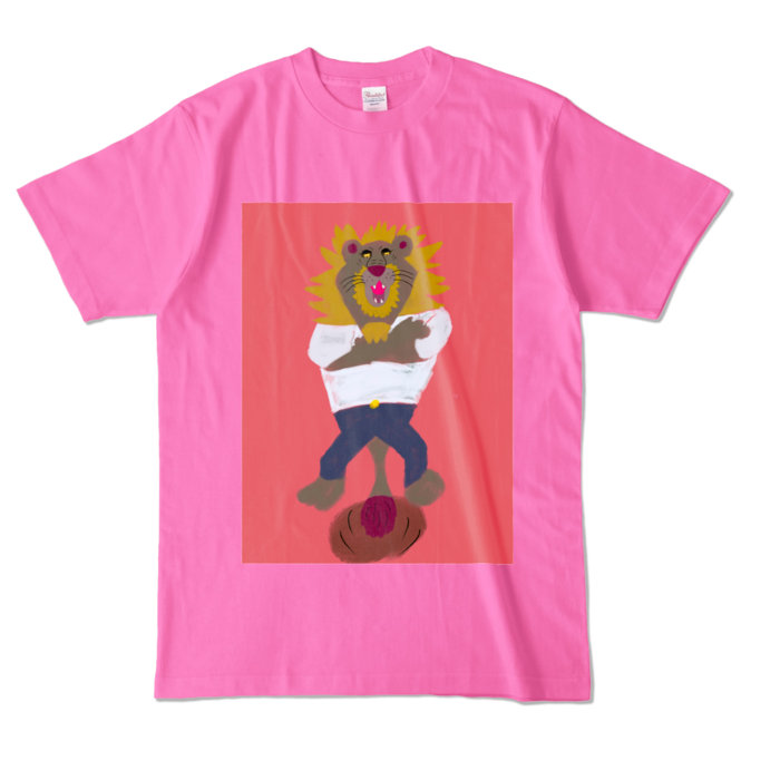 カラーTシャツ - L - ピンク (濃色)