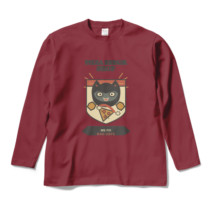 ロングスリーブTシャツ - M - バーガンディ