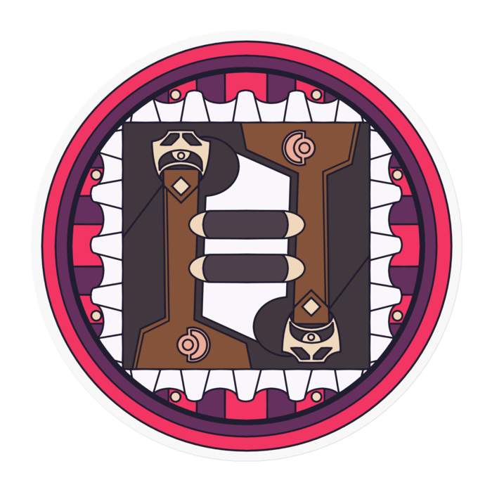 ステッカー - 100 x 100 (mm)