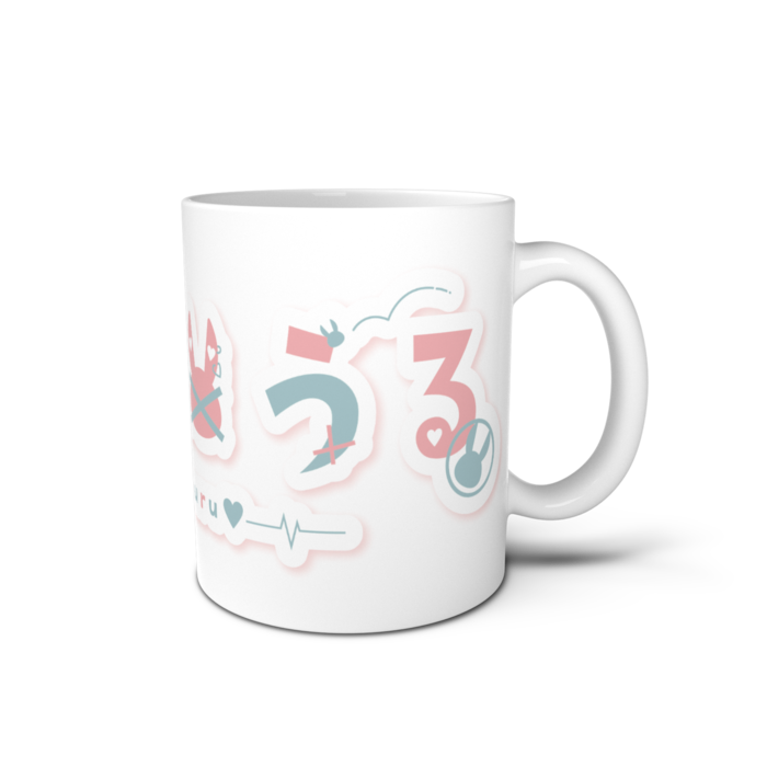 マグカップ - 直径 8 cm / 高さ 9.5 cm