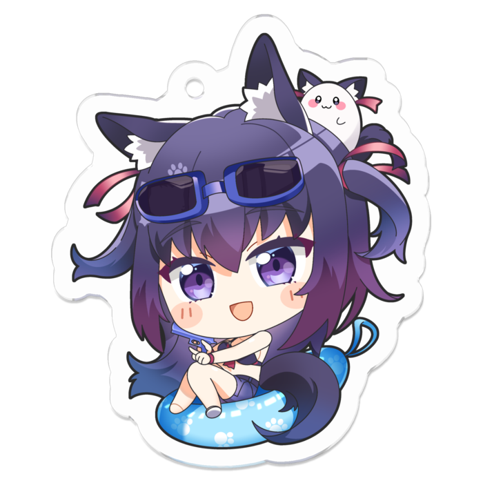 アクリルキーホルダー（コーティング） - 50 x 50 (mm)