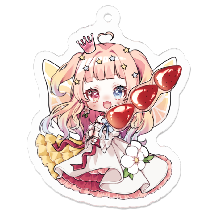 アクリルキーホルダー（コーティング） - 50 x 50 (mm)