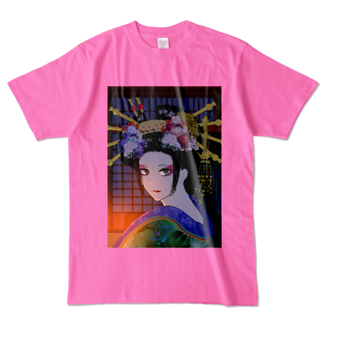 カラーTシャツ - L - ピンク (濃色)