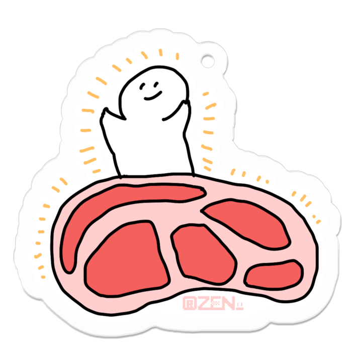 アクリルキーホルダー - 50 x 50 (mm)