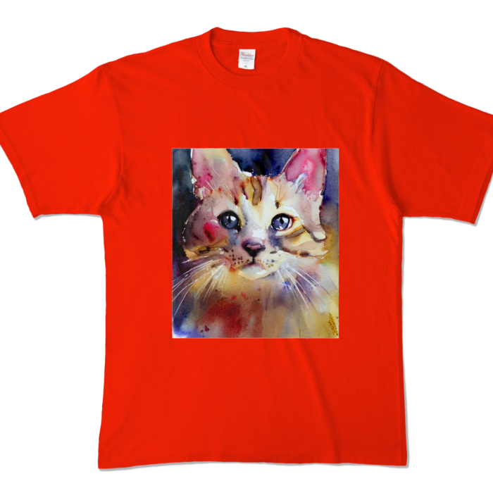 カラーTシャツ - XL - レッド (濃色)