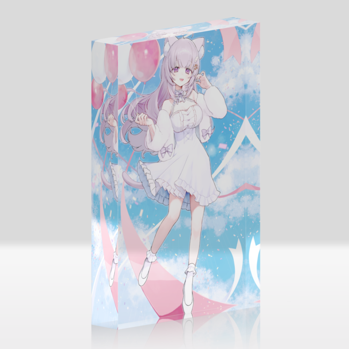 2周年記念イラスト上着ありVer_アクリルブロック - 100x148mm
