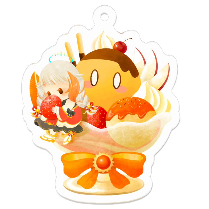 アクリルキーホルダー - 50 x 50 (mm)