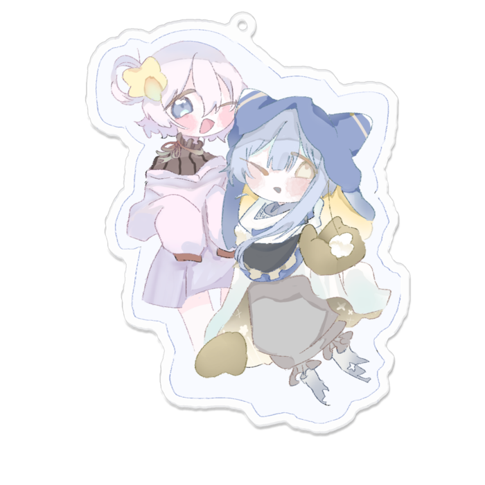 アクリルキーホルダー - 100 x 100 (mm)