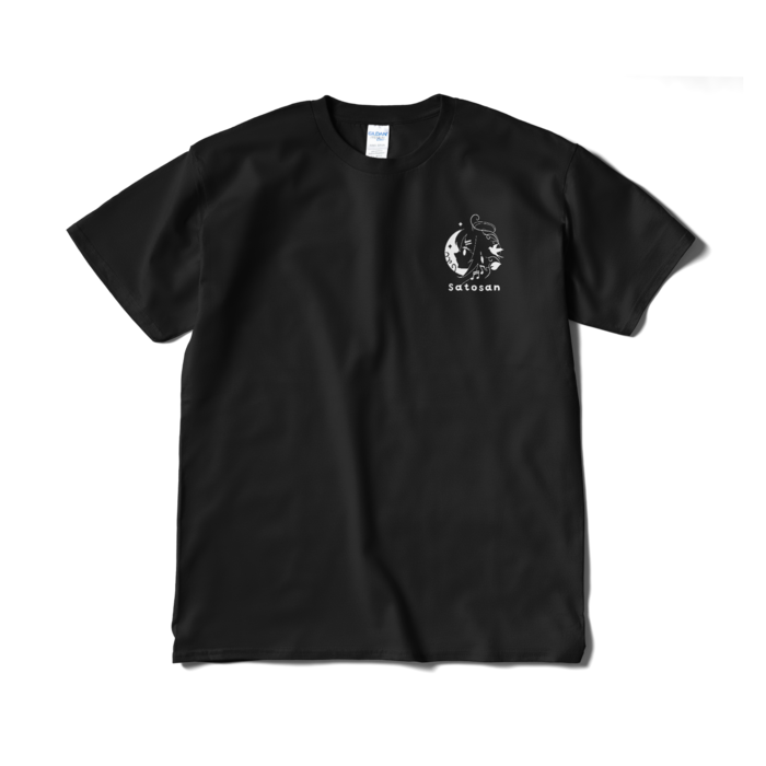 Tシャツ白ロゴ - XL - ブラック