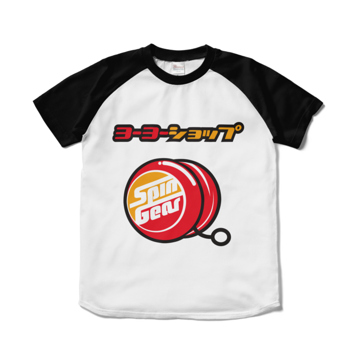 ラグランTシャツ - S - ホワイト×ブラック