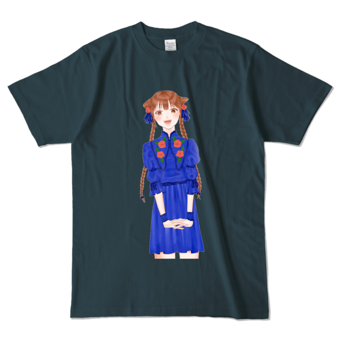 カラーTシャツ - L - デニム (濃色)