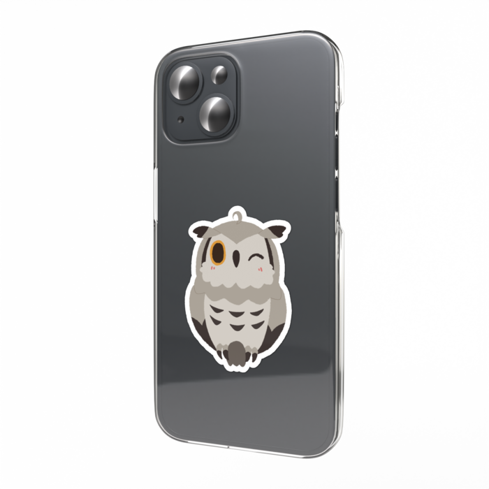もこもこアキタロウインクスマホステッカー - 縦