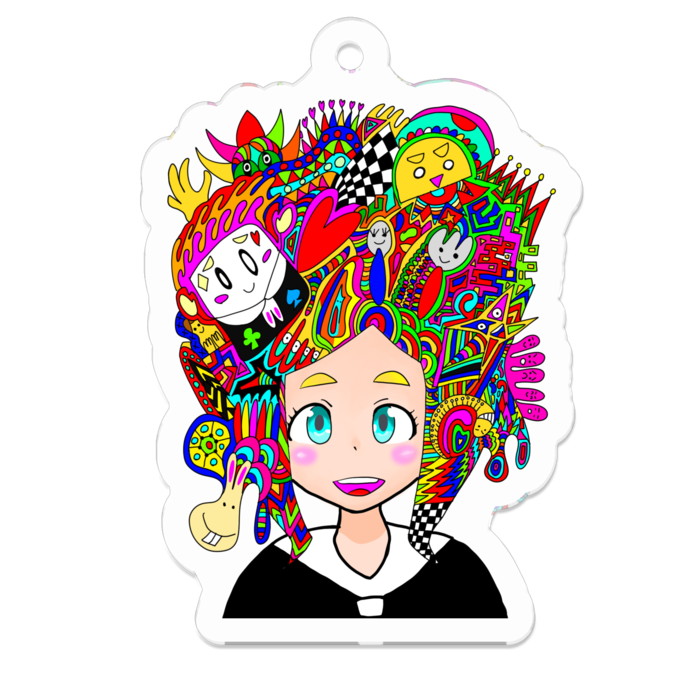 アクリルキーホルダー - 50 x 50 (mm)