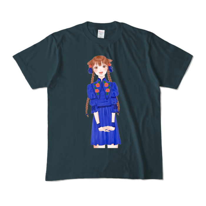 カラーTシャツ - M - デニム (濃色)