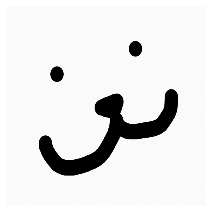 ステッカー - 160 x 160 (mm)(クリア)