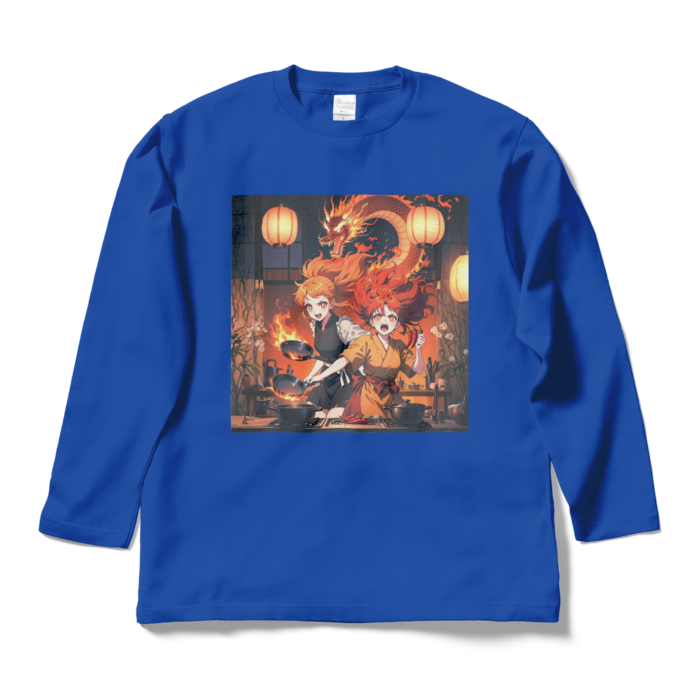 ロングスリーブTシャツ - L - ロイヤルブルー