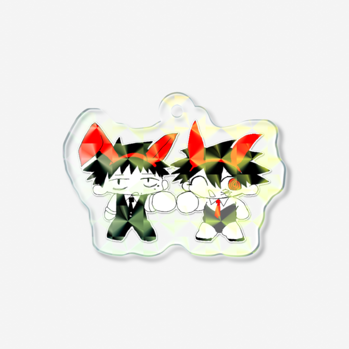 ホログラムアクリルキーホルダー - 50 × 50mm