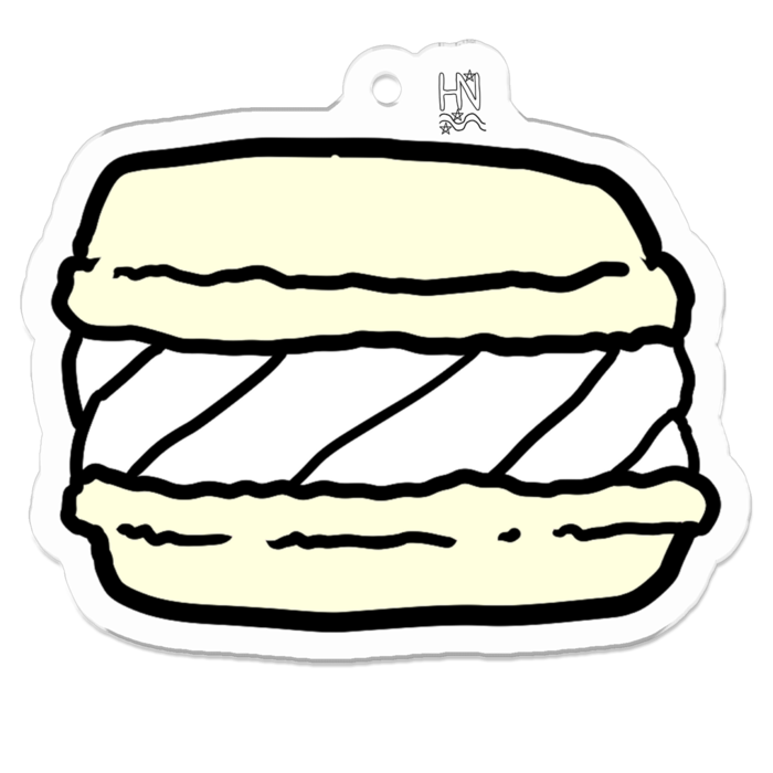 アクリルキーホルダー（コーティング） - 50 x 50 (mm)