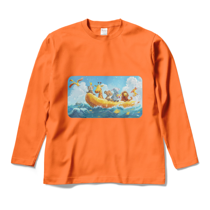 ロングスリーブTシャツ - M - オレンジ
