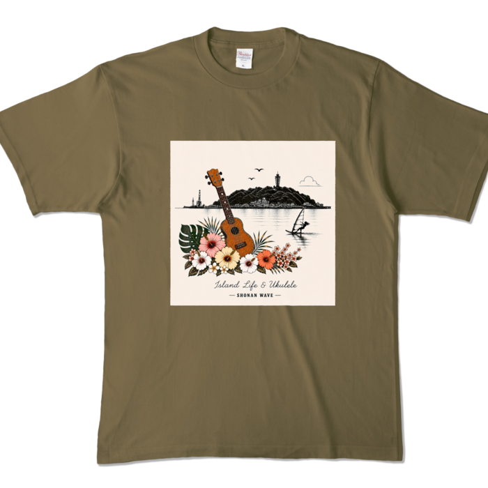 カラーTシャツ - XL - オリーブ (濃色)