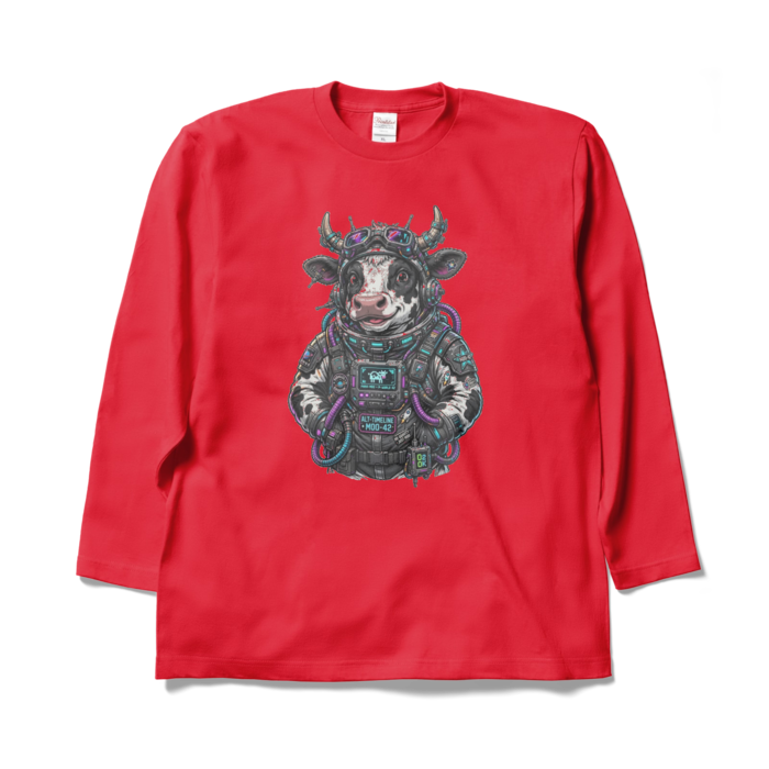 ロングスリーブTシャツ - XL - レッド