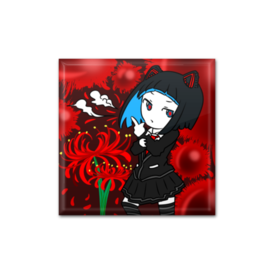 創作缶バッジ水科葵 鮮紅の花イメージ Tukimin Booth