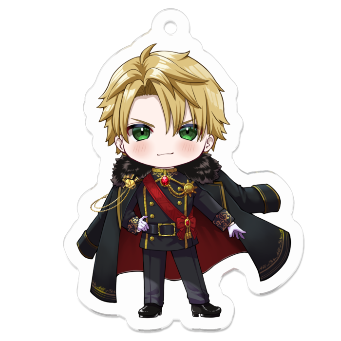 アレックス（キリッ）アクリルキーホルダー - 50 x 50 (mm)