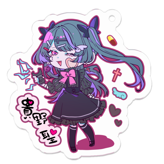 アクリルキーホルダー - 50 x 50 (mm)