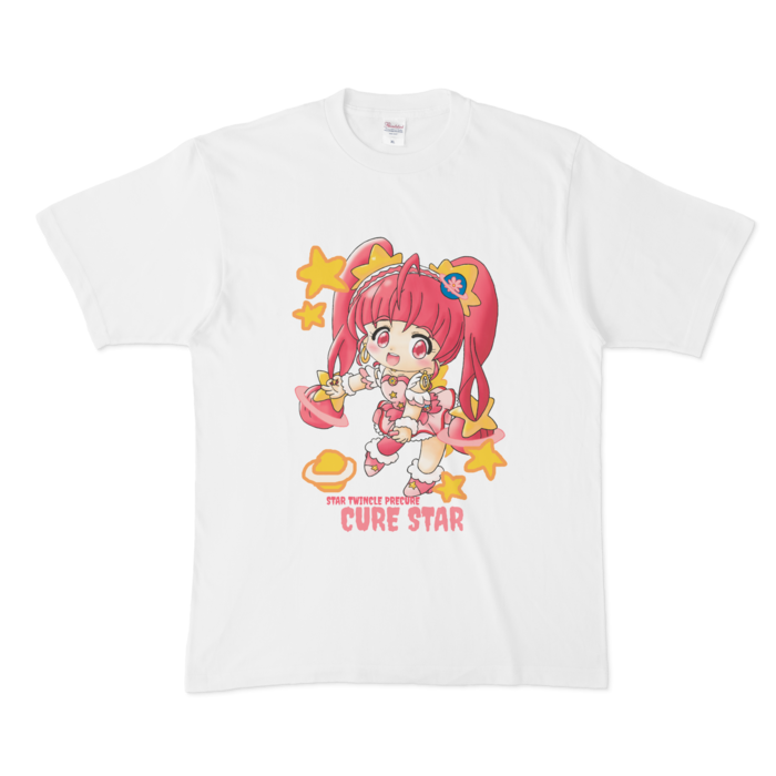 キュアスターちゃんの イラストの ｔシャツ ｒｏｕｎｄ ｐｉｎｋ Booth