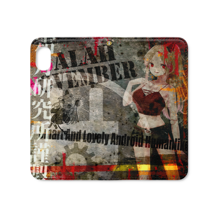 手帳型iPhoneケース（ベルトなし） - iPhone XR - ストラップ穴 あり