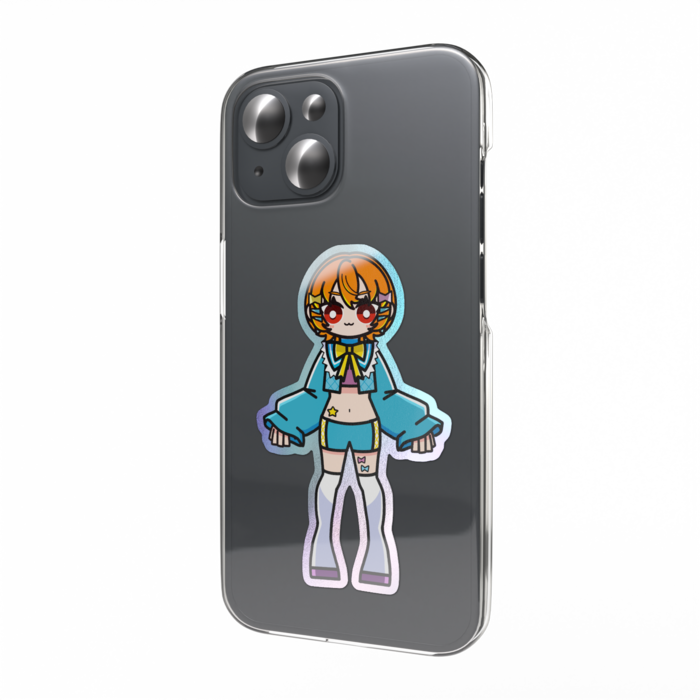 オーロラスマホステッカー - 縦