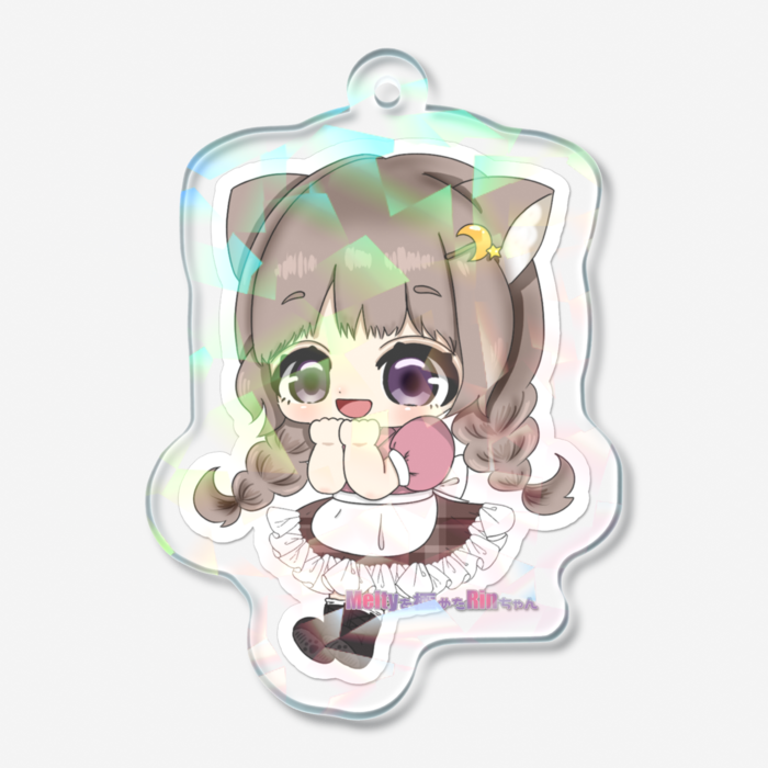 ホログラムアクリルキーホルダー - 50 × 50mm