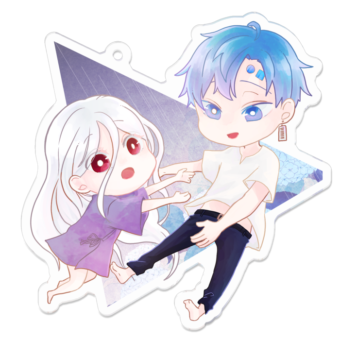 アクリルキーホルダー - 70 x 70 (mm)