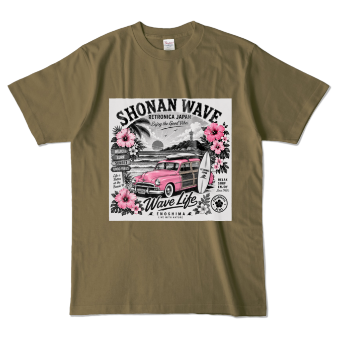 カラーTシャツ - L - オリーブ (濃色)