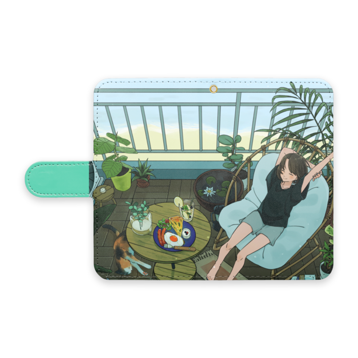 手帳型Androidケース - S - ストラップ穴 あり