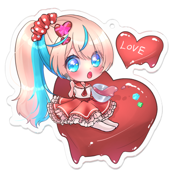 アクリルキーホルダー（コーティング） - 70 x 70 (mm)